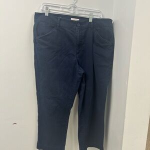 LOFT Outlet Navy Blue Cropped Trousers